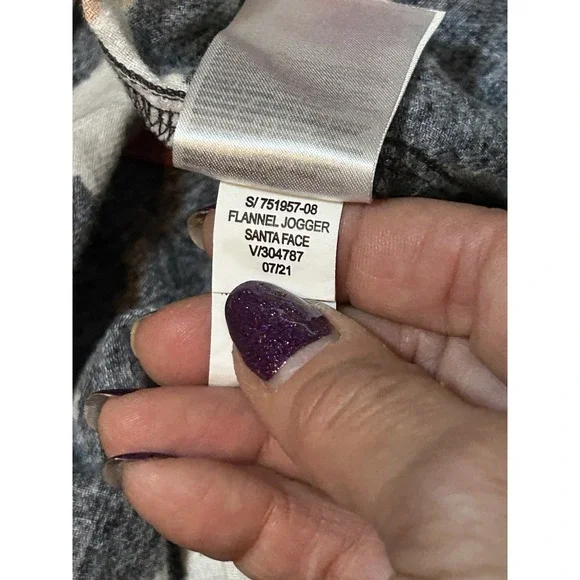 Old Navy Men's Santa Claus Christmas Winter Flannel Pajama Pants Sleep Lounge L - Picture 7 of 7